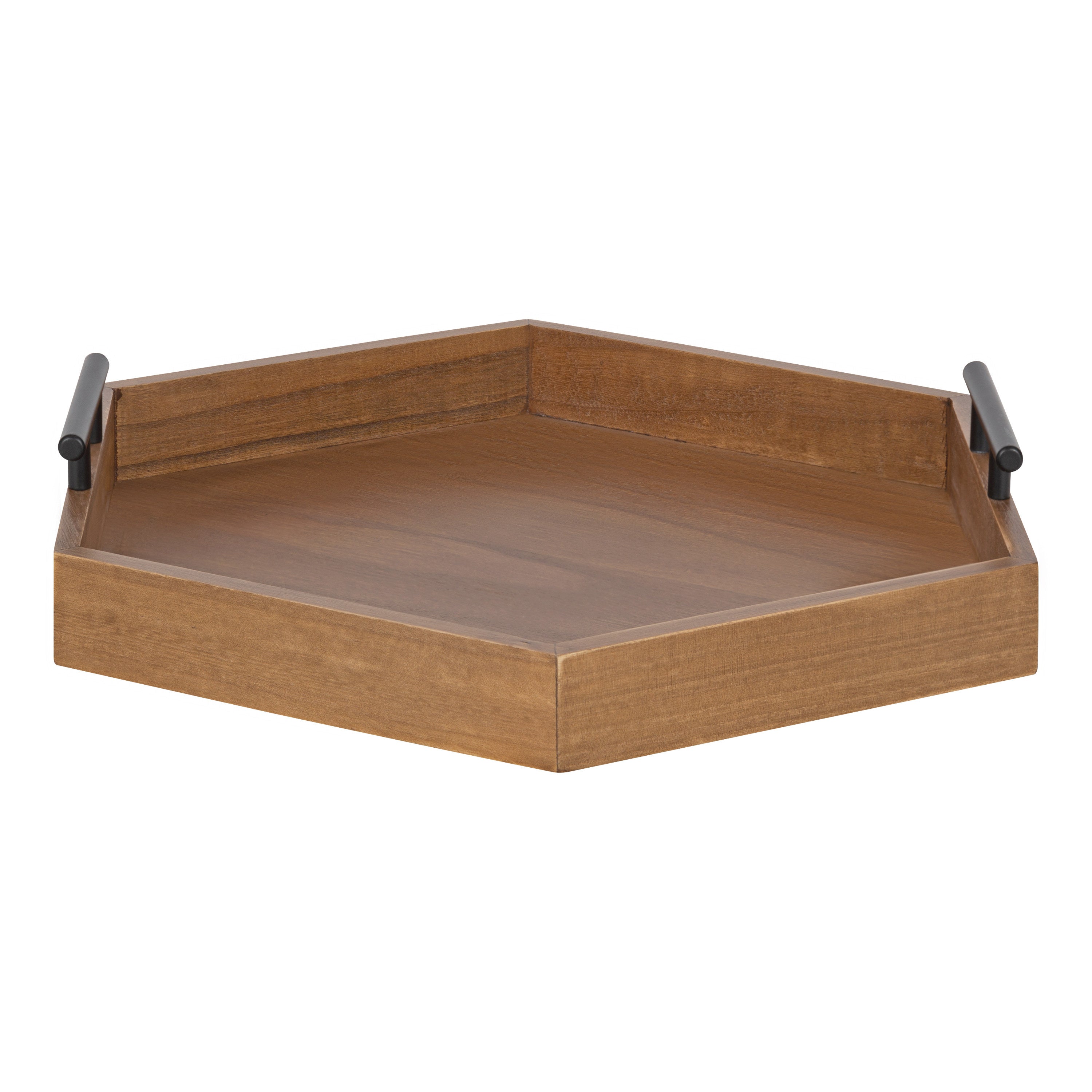 Lipton Hexagon Decorative Tray with Metal Handles