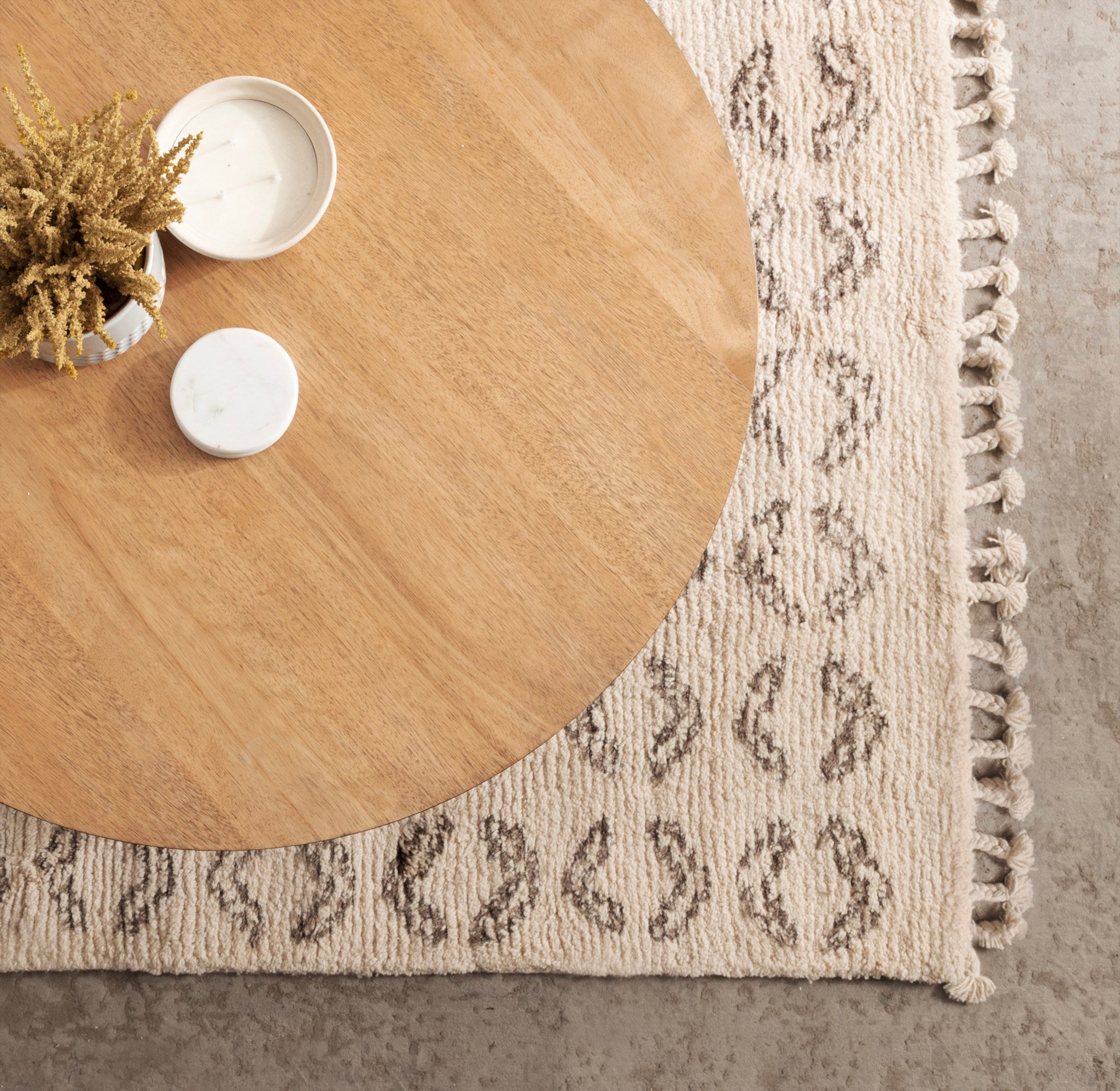 Foxford Round Wood Coffee Table