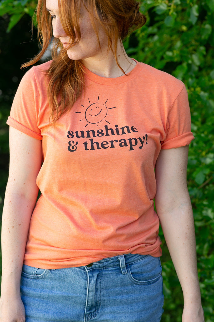 sunshine & therapy tee