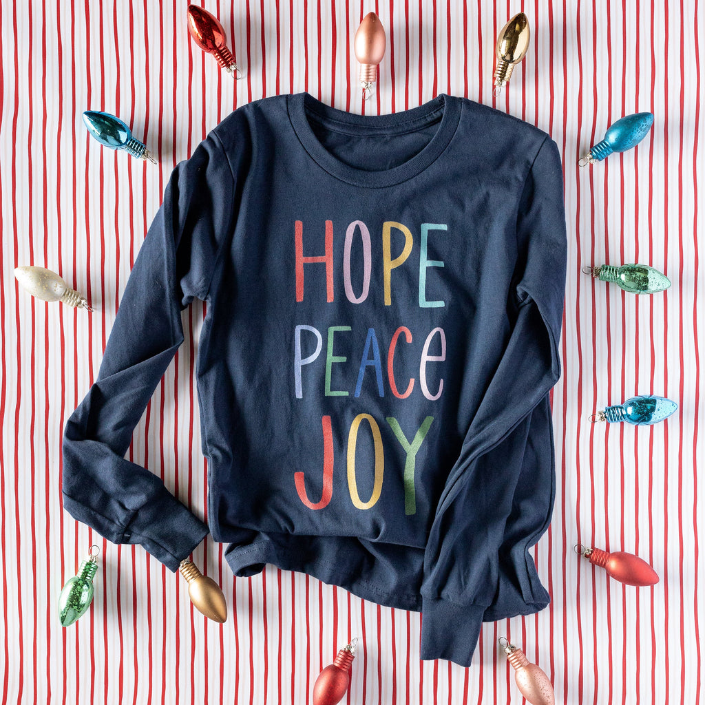 hope peace joy long sleeved (multi) | kids