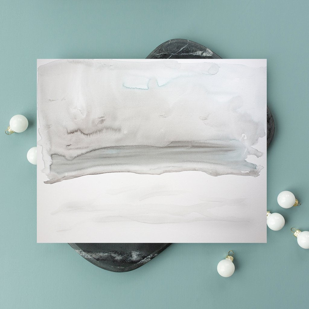 art print of fresh snow, size 10 x 8