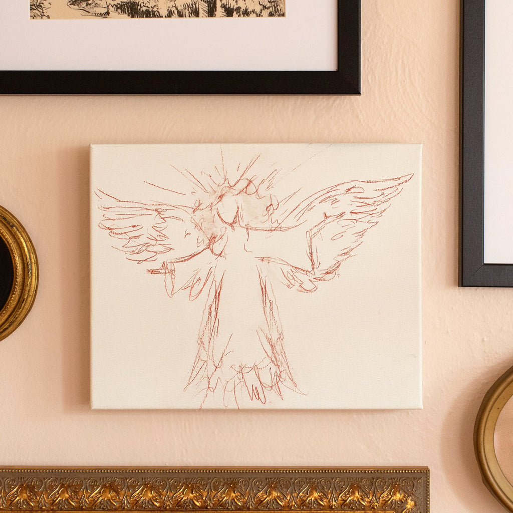 styled inspiration photo of messenger angel artwork