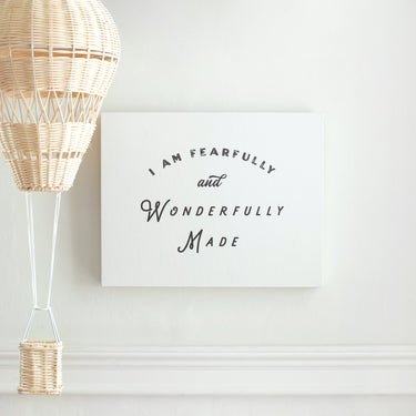 Styled Inspiration Photo of Fearfully & Wonderfully Made Artwork