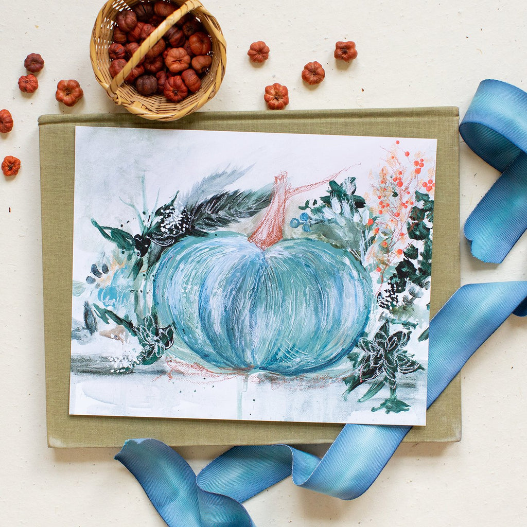 styled inspiration photo of cinderella's pumpkin artwork