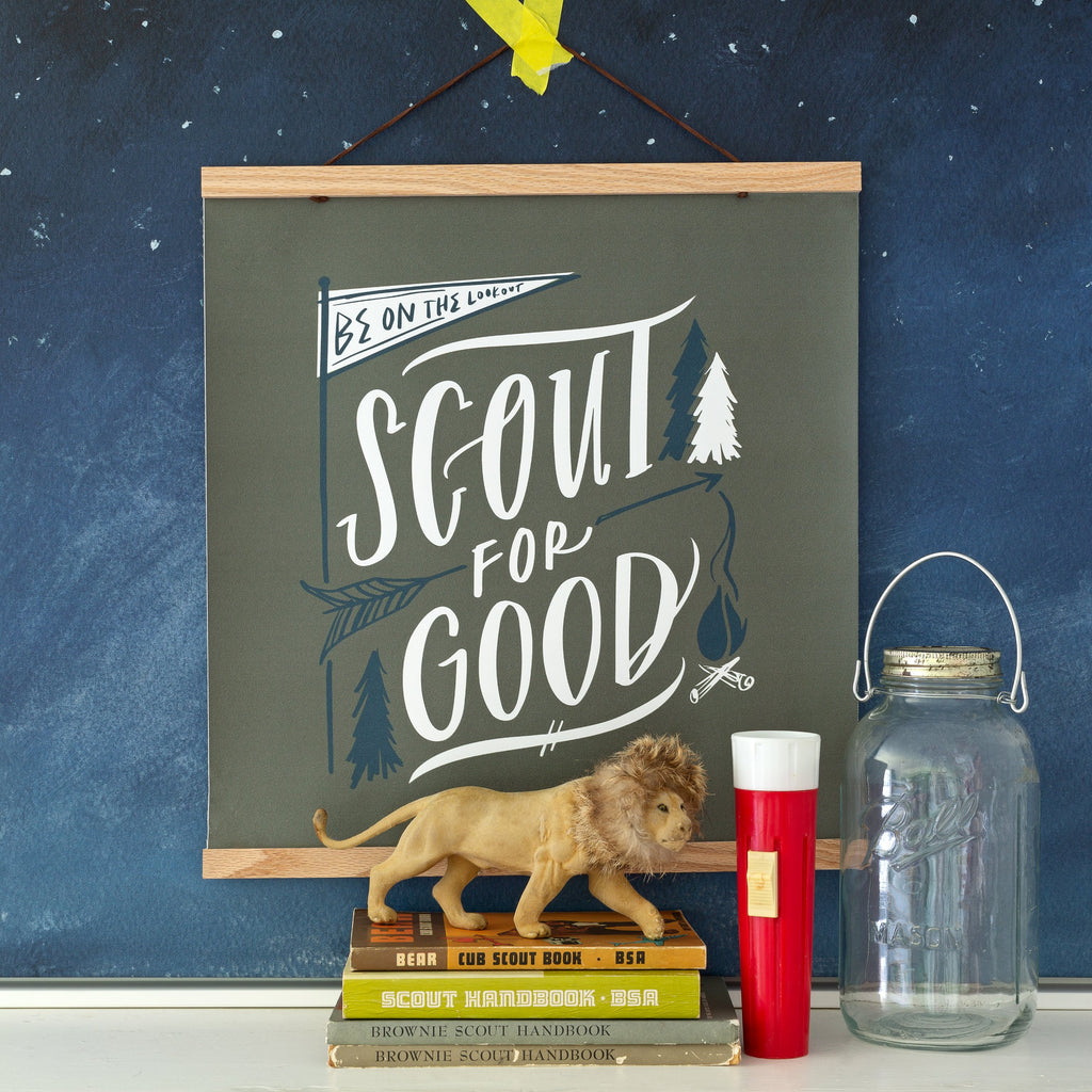 scout for good design in camp green