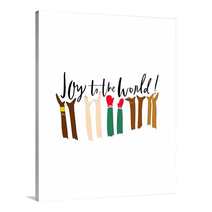 joy to the world | warehouse canvas sign