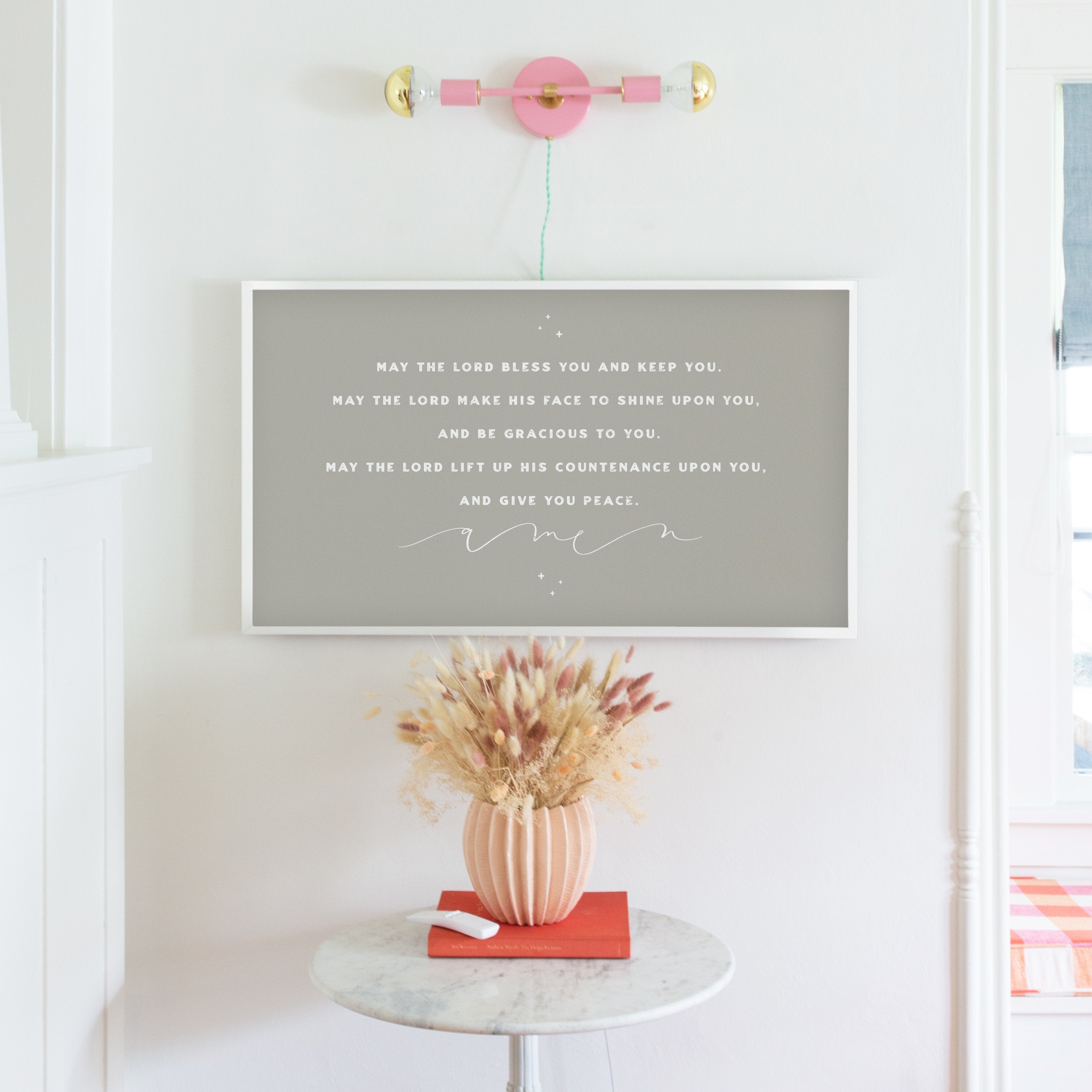 Benediction in Warm Grey | Frame TV Art Design