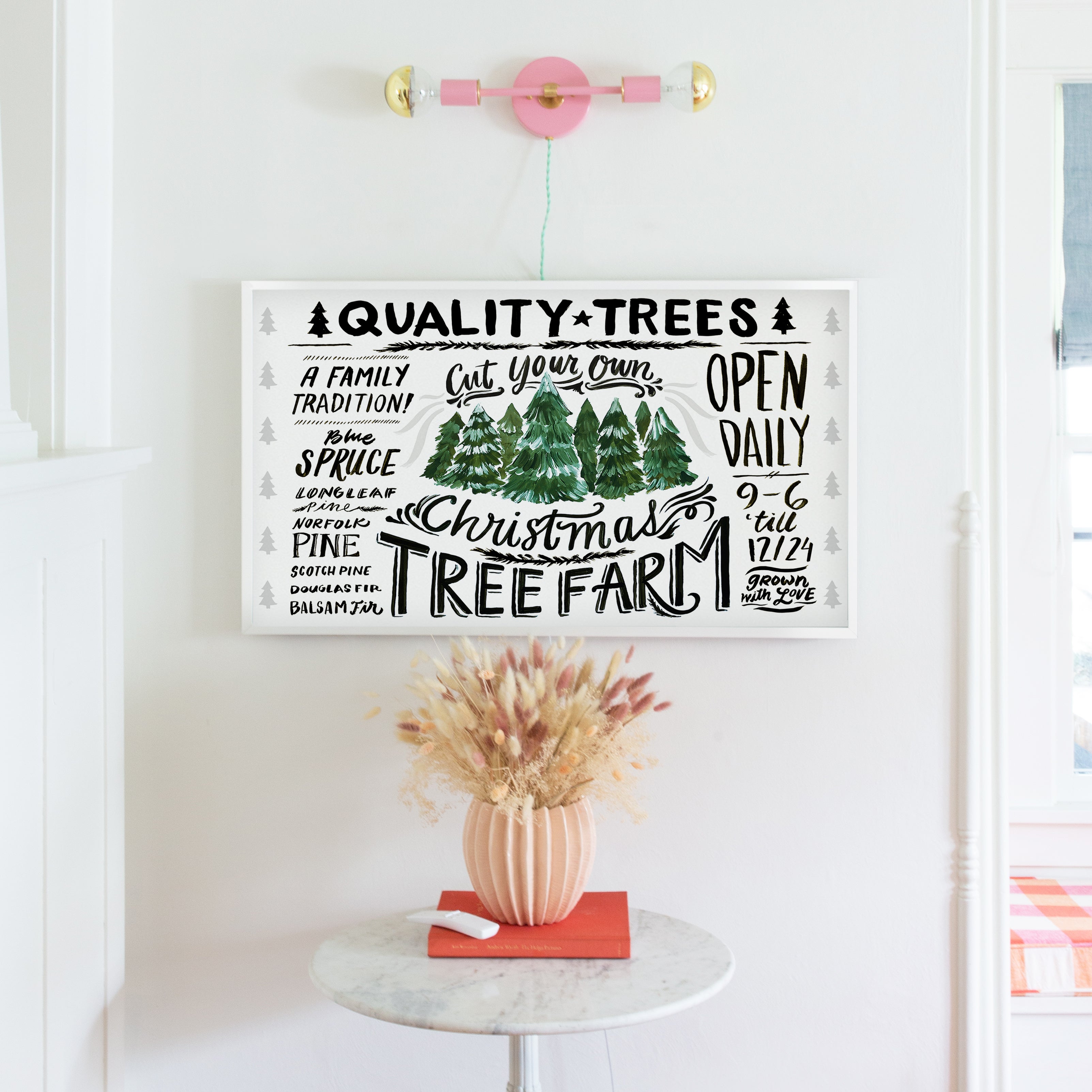 Christmas Tree Farm Sign | Frame TV Design