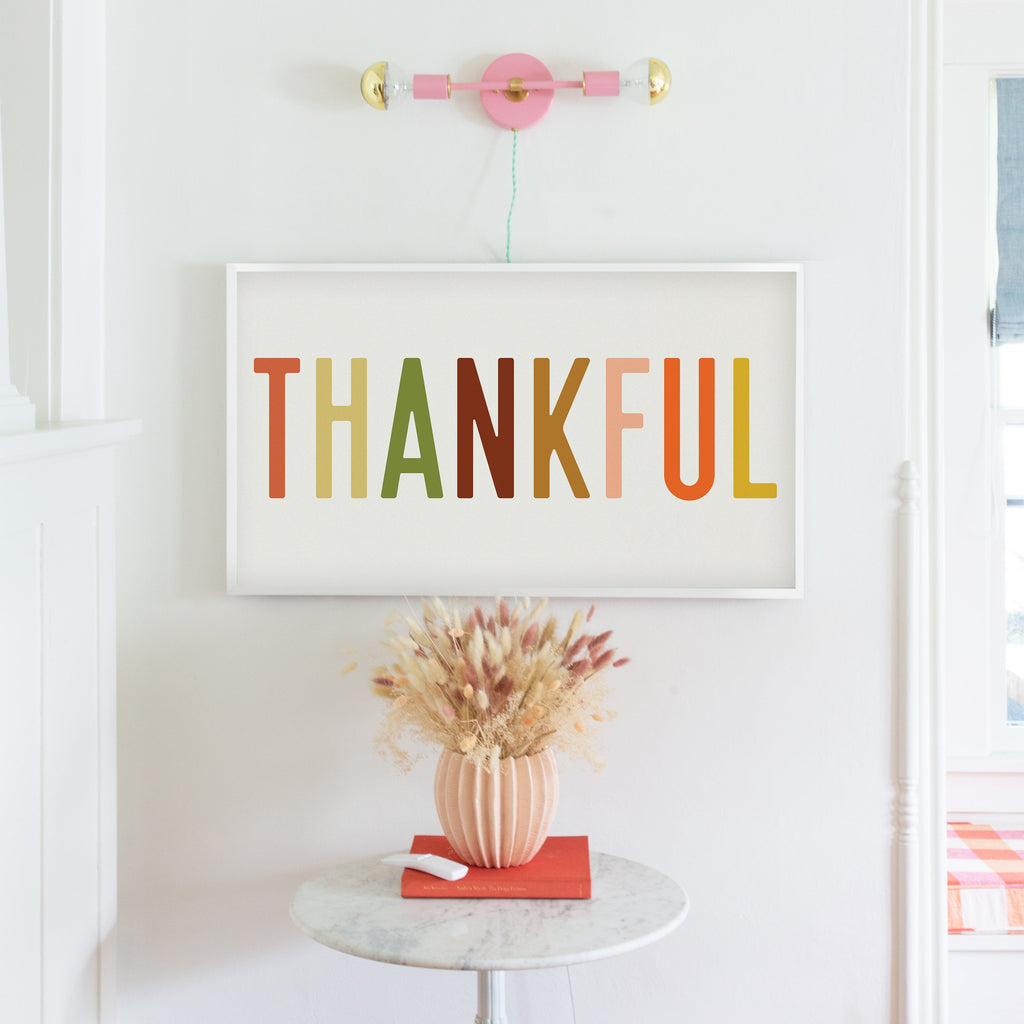 fall bundle: thankful type in alabaster | frame tv art design