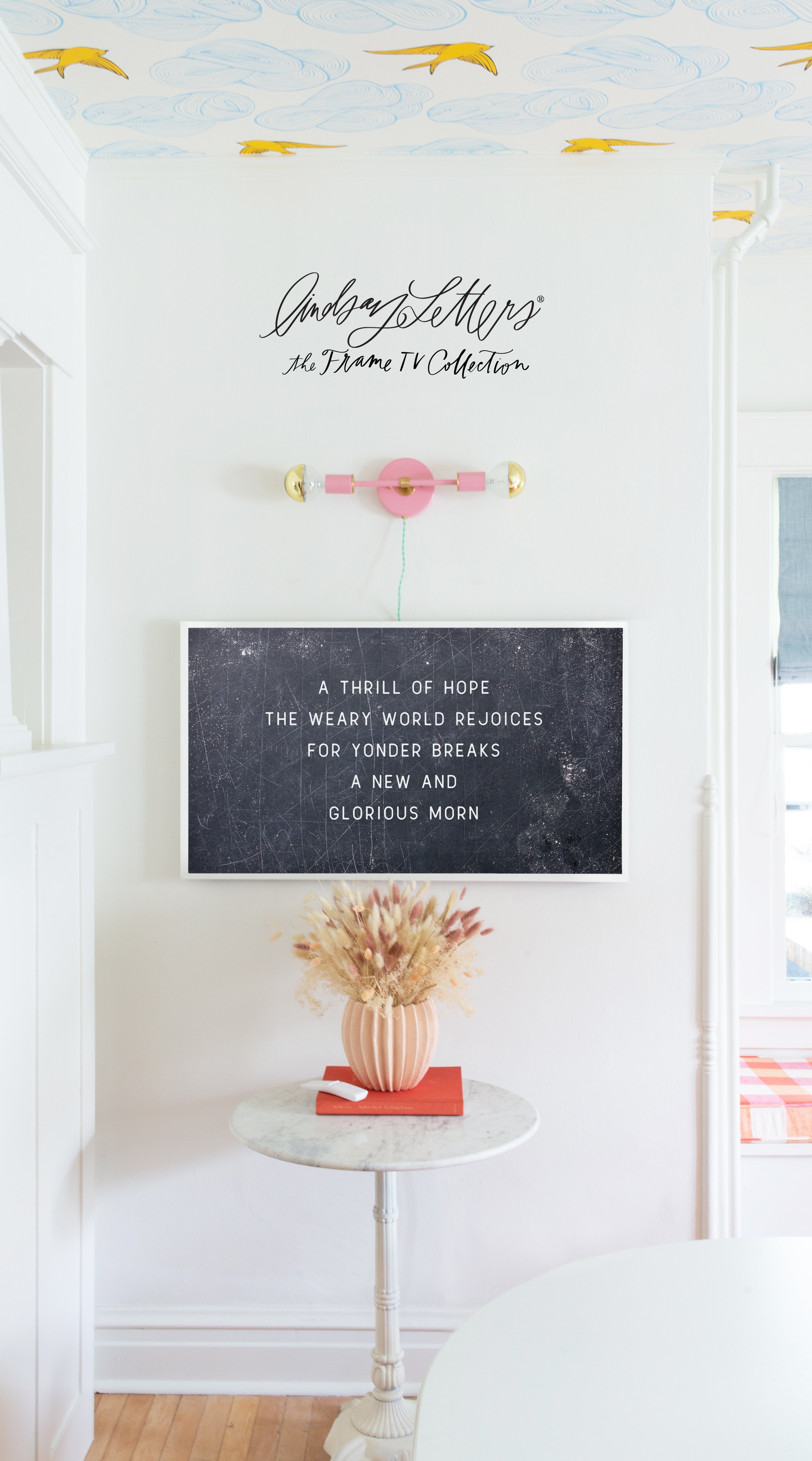 Thrill Of Hope Vintage Chalkboard | Frame TV Design