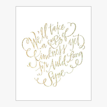 Auld Lang Syne Design in Glitter