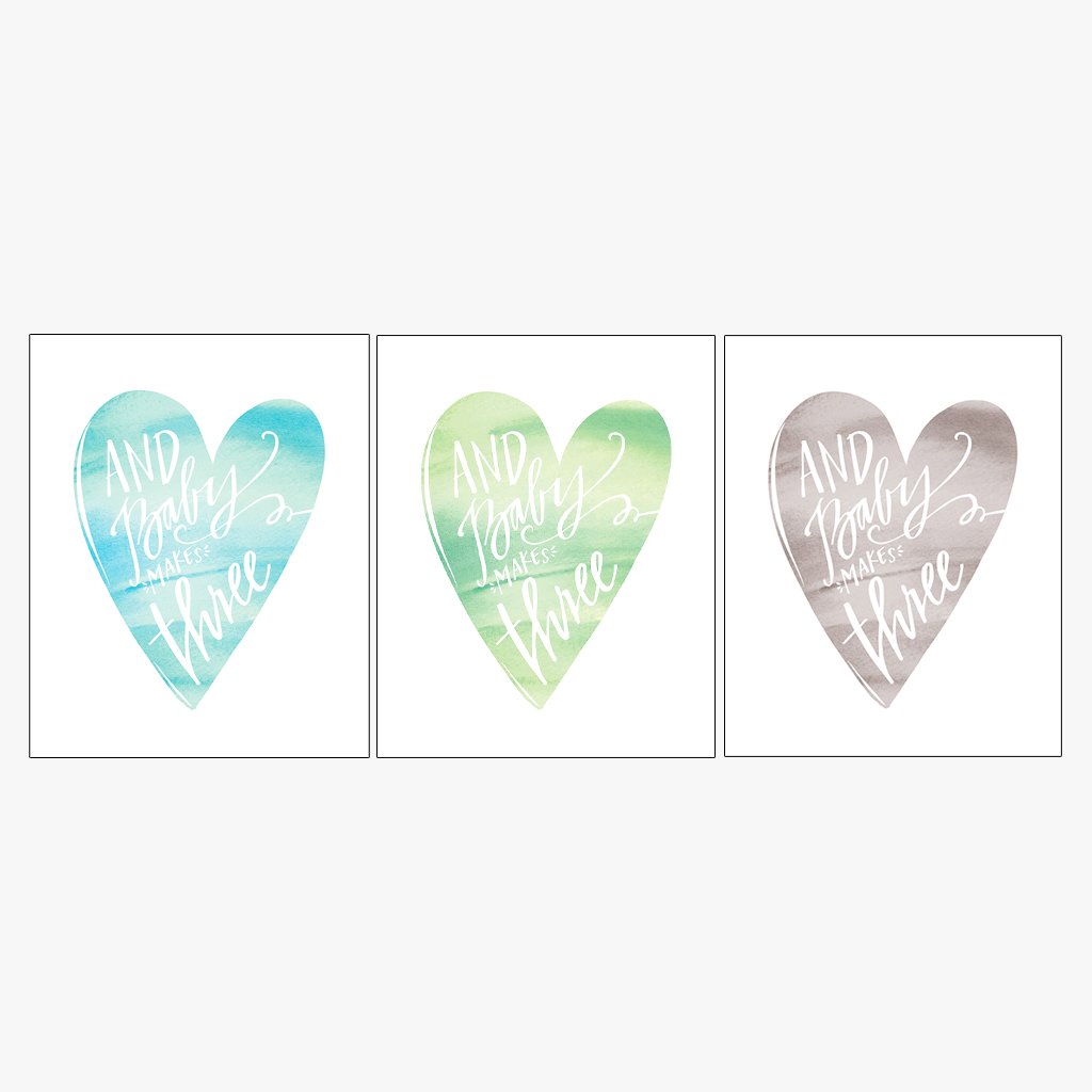 baby makes... cool tones bundle colors: blues, lime/mint, and grey