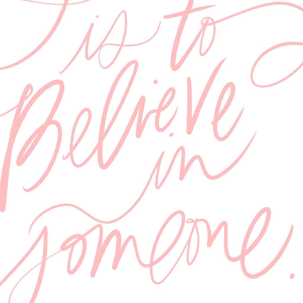 Believe In Someone Download Details in Blush Pink