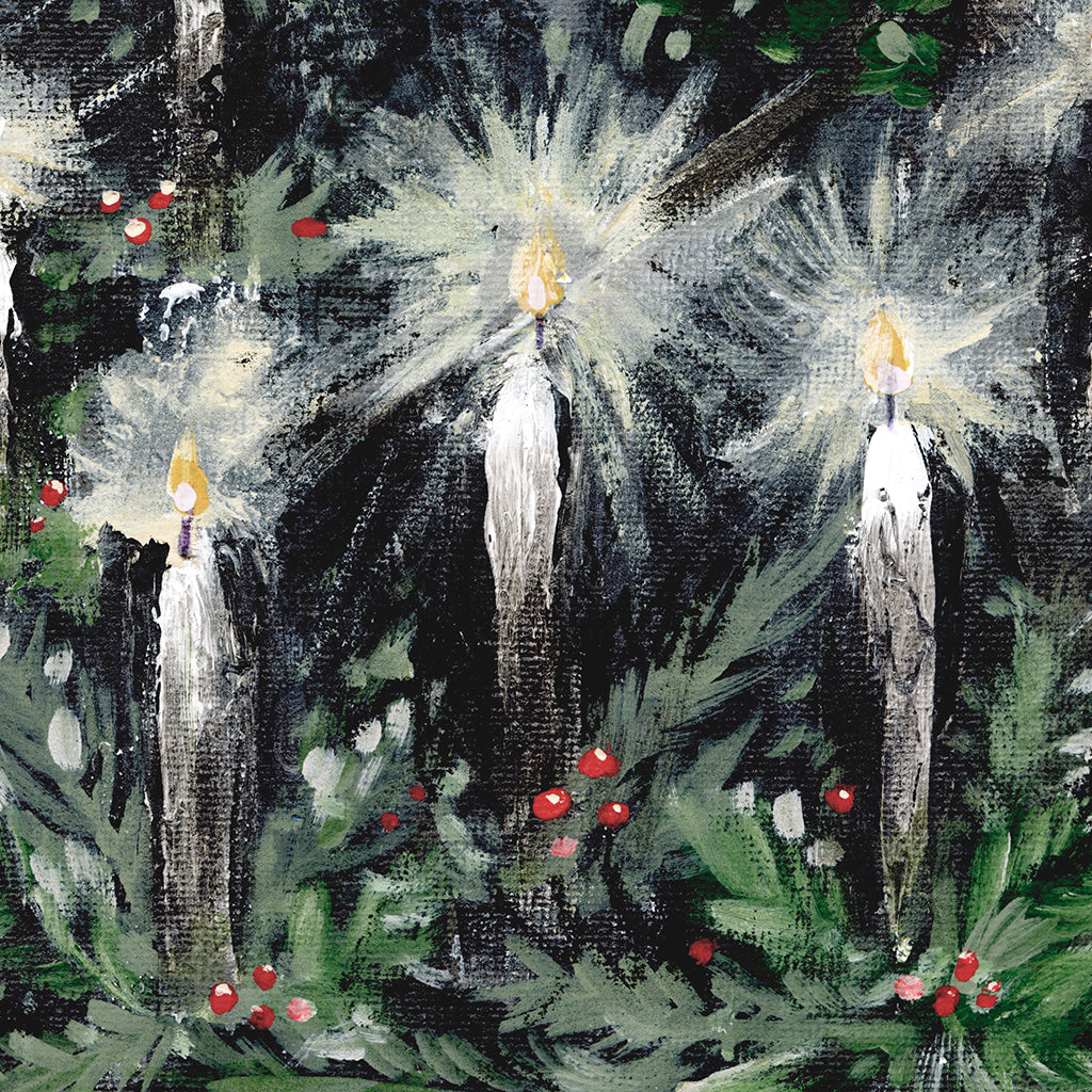 Details of Candlelight Service Original Painting