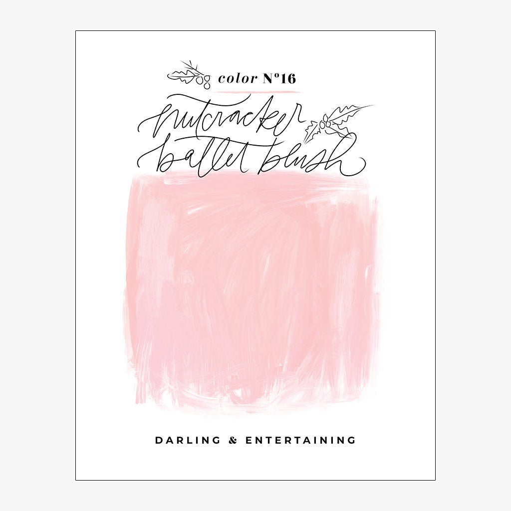 holiday color theory: nutcracker ballet blush download design