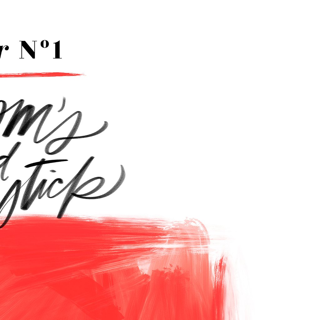 Mom's Red Lipstick Design Details