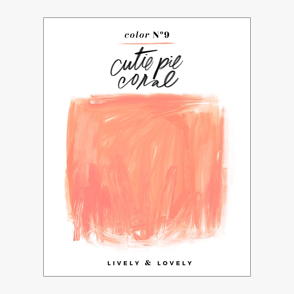 Cutie Pie Coral (Lively & Lovely) Download Design
