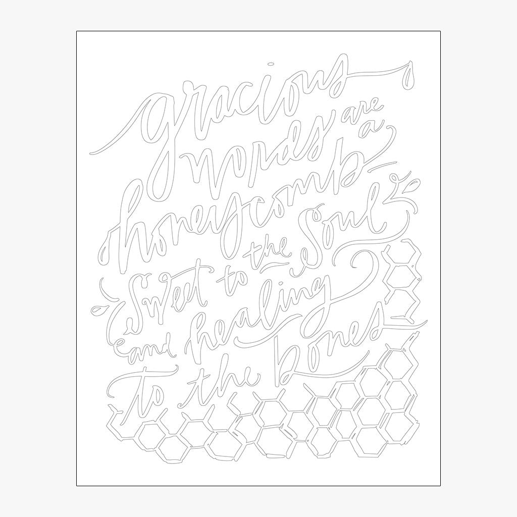 honeycomb, coloring page download design