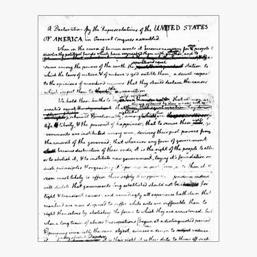 Declaration of Independence Draft Download Design