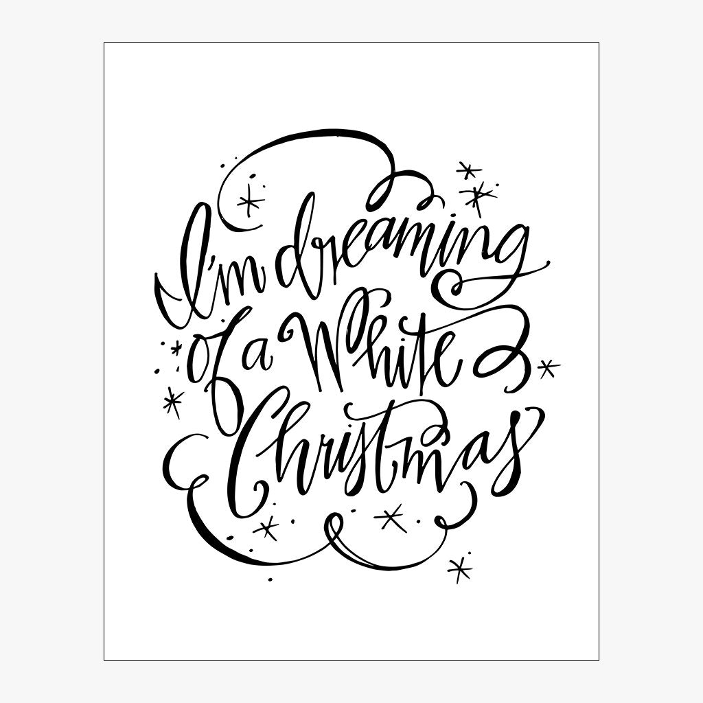 dreaming of a white christmas download design