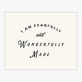 Imperial (Inches) Design for Fearfully & Wonderfully Made in Alabaster