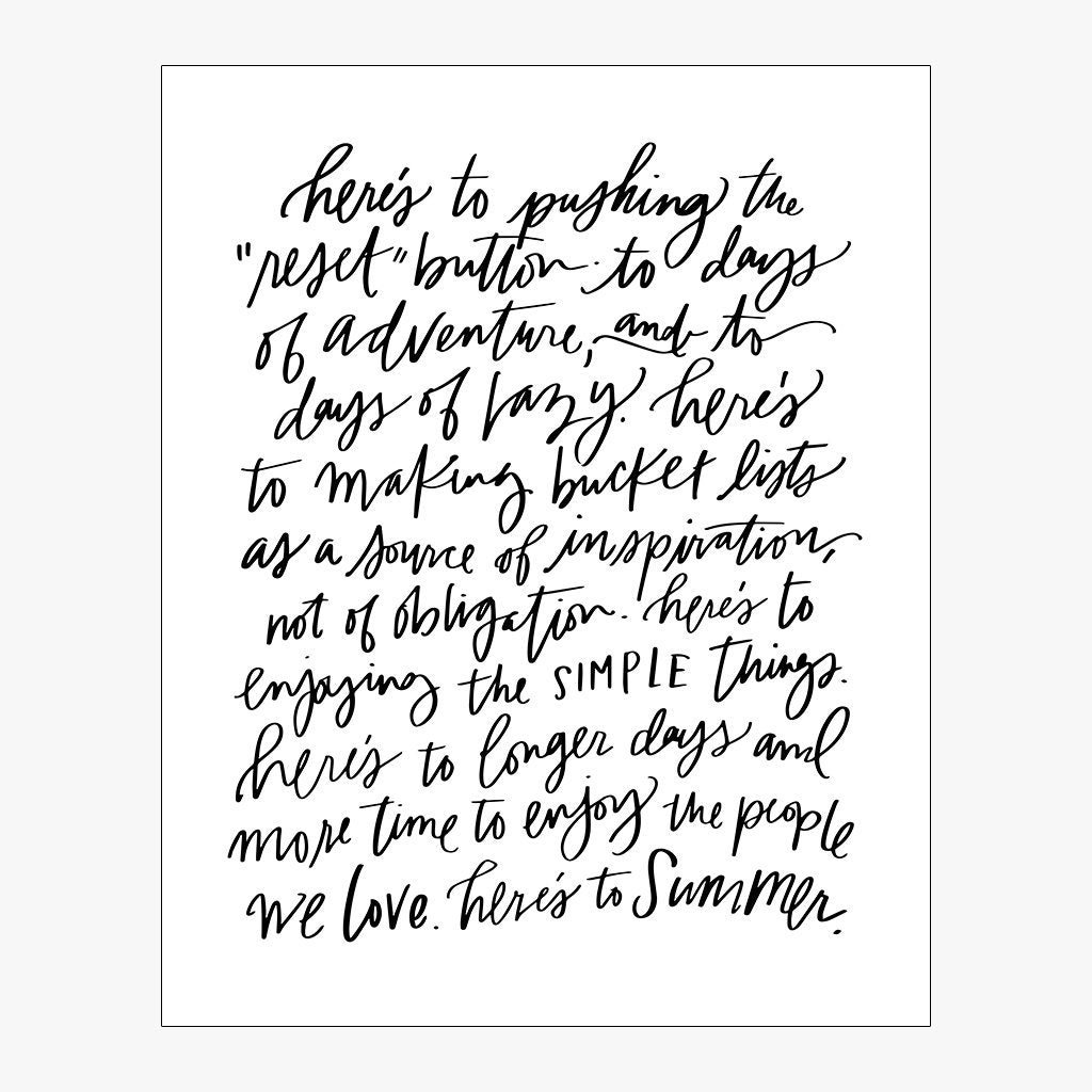 Here's to Summer! Download Design