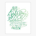 Irish Blessing Download Design in Emerald