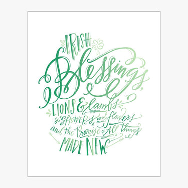 Irish Blessing Download Design in Emerald