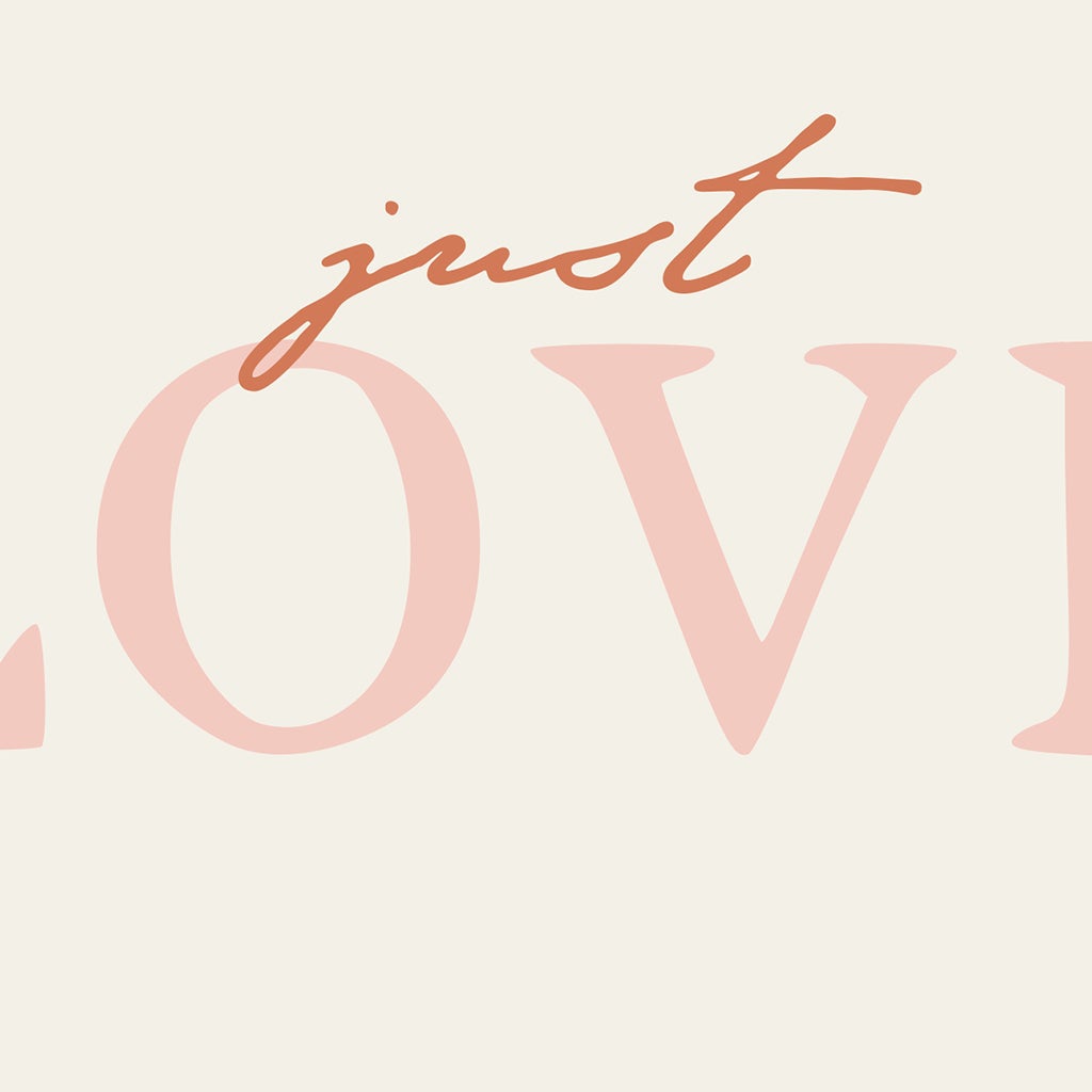 Just Love in Alabaster | Frame TV Art Design Details