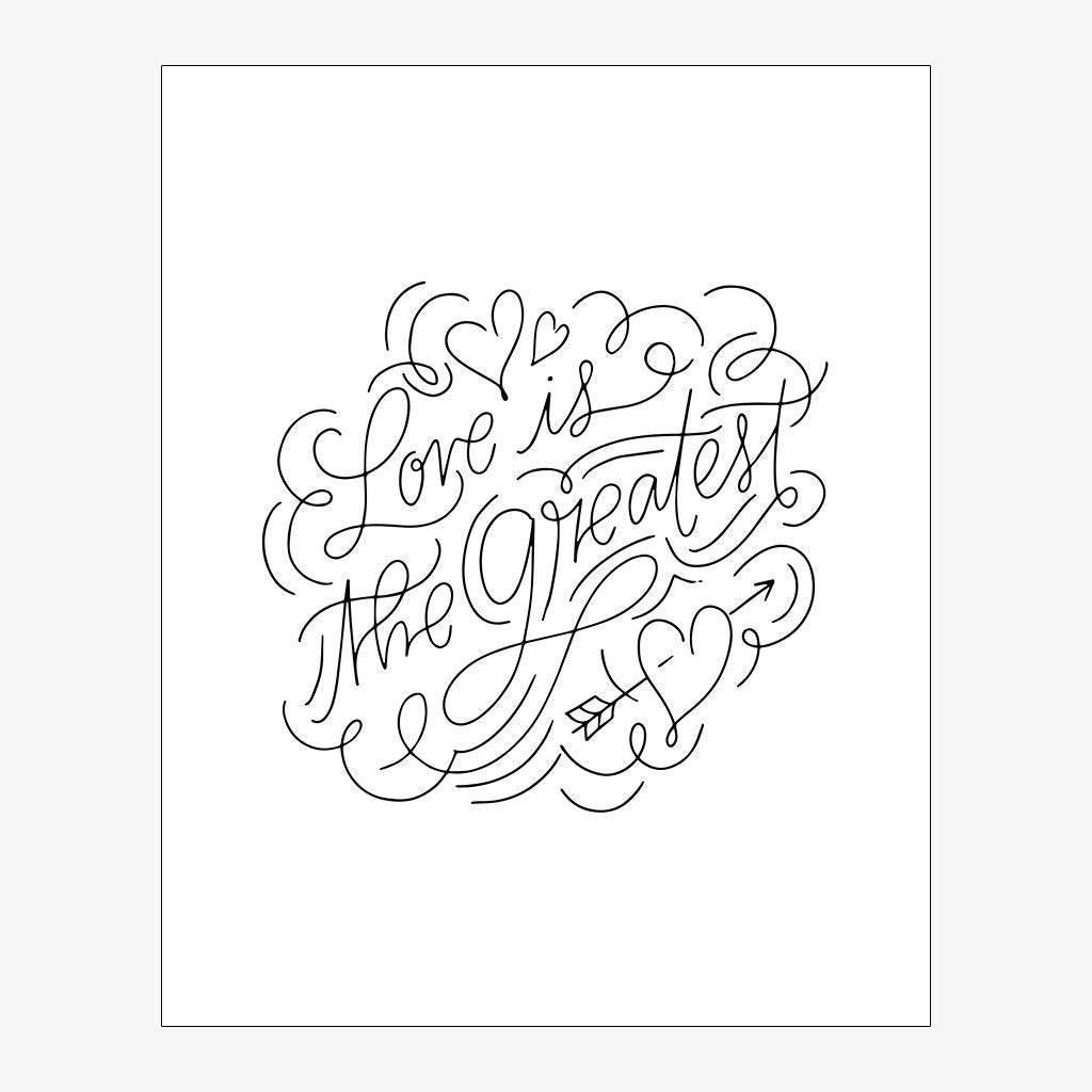 Love Is The Greatest Download in Black