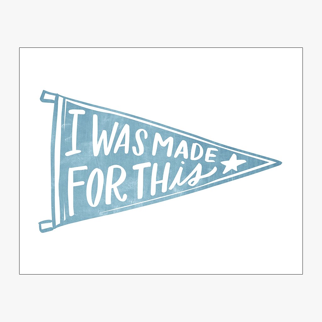 i was made for this pennant download design in chambray