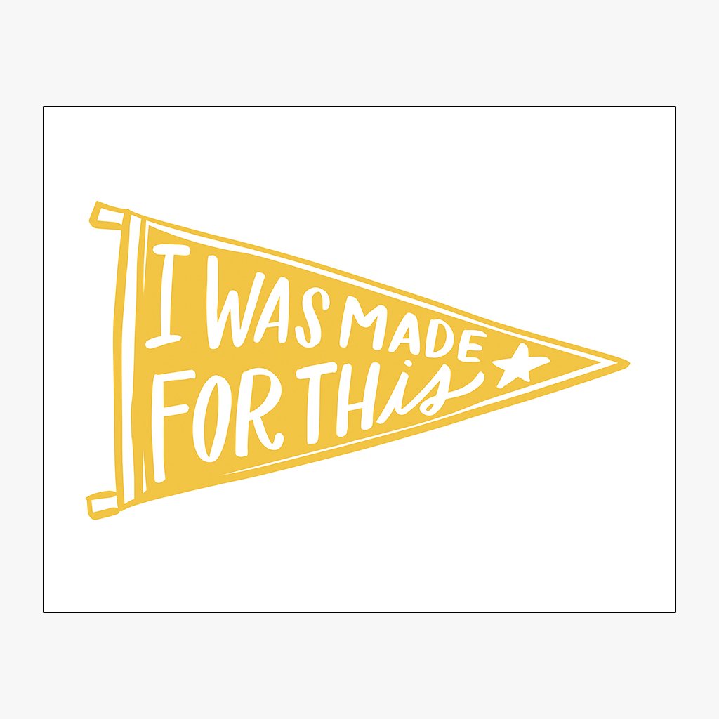 i was made for this pennant download design in honey