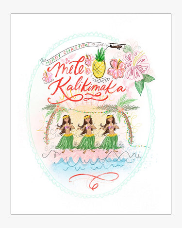 Mele Kalikimaka Print Design