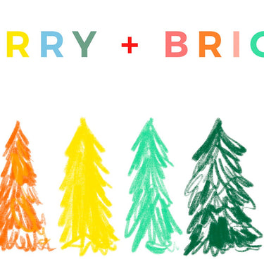 Merry & Bright Rainbow Trees Download Design Details