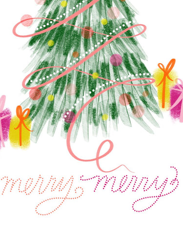 Merry Merry Christmas Tree Download Design Details