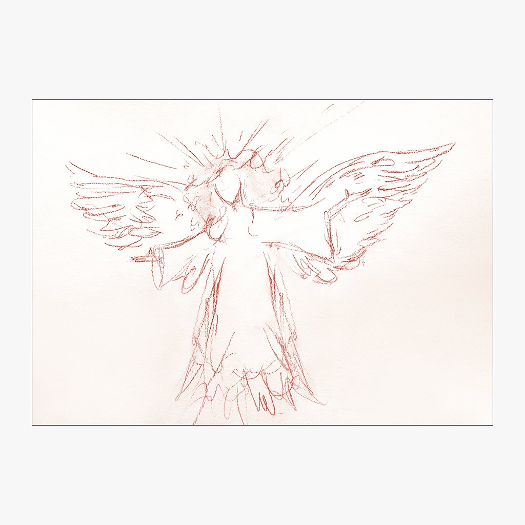 a size design for messenger angel