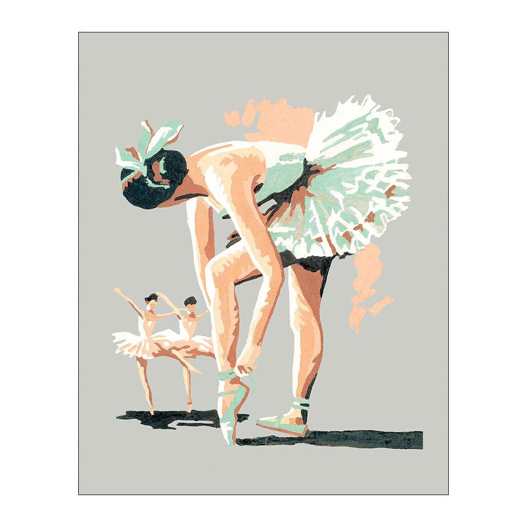 Minty Ballerina Paint By Number
