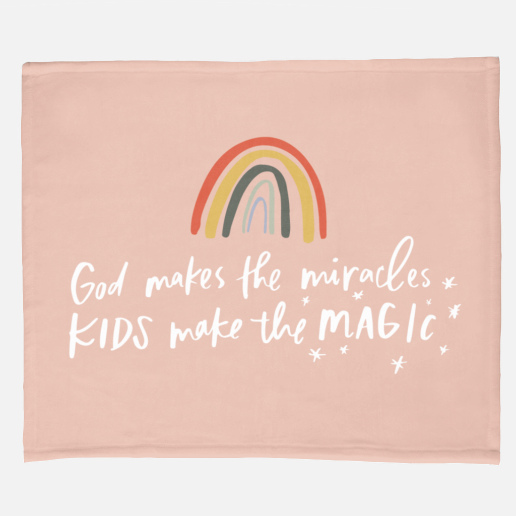 miracles & magic multi blanket, size 60 x 50