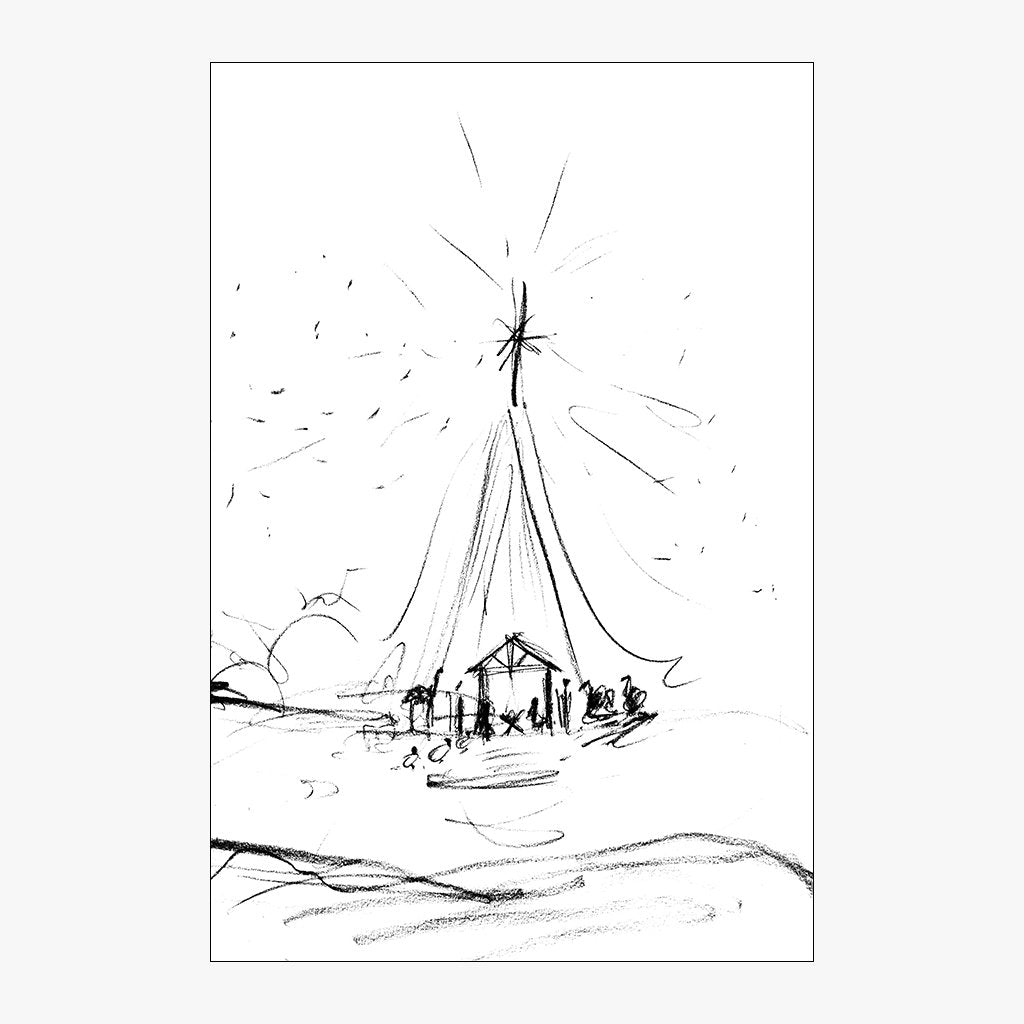 ikea ribba design for nativity sketch