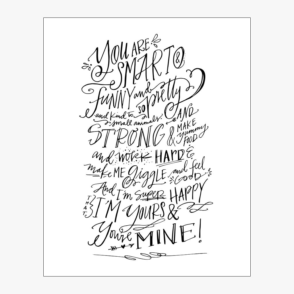 Note For Mom Download Design in Black