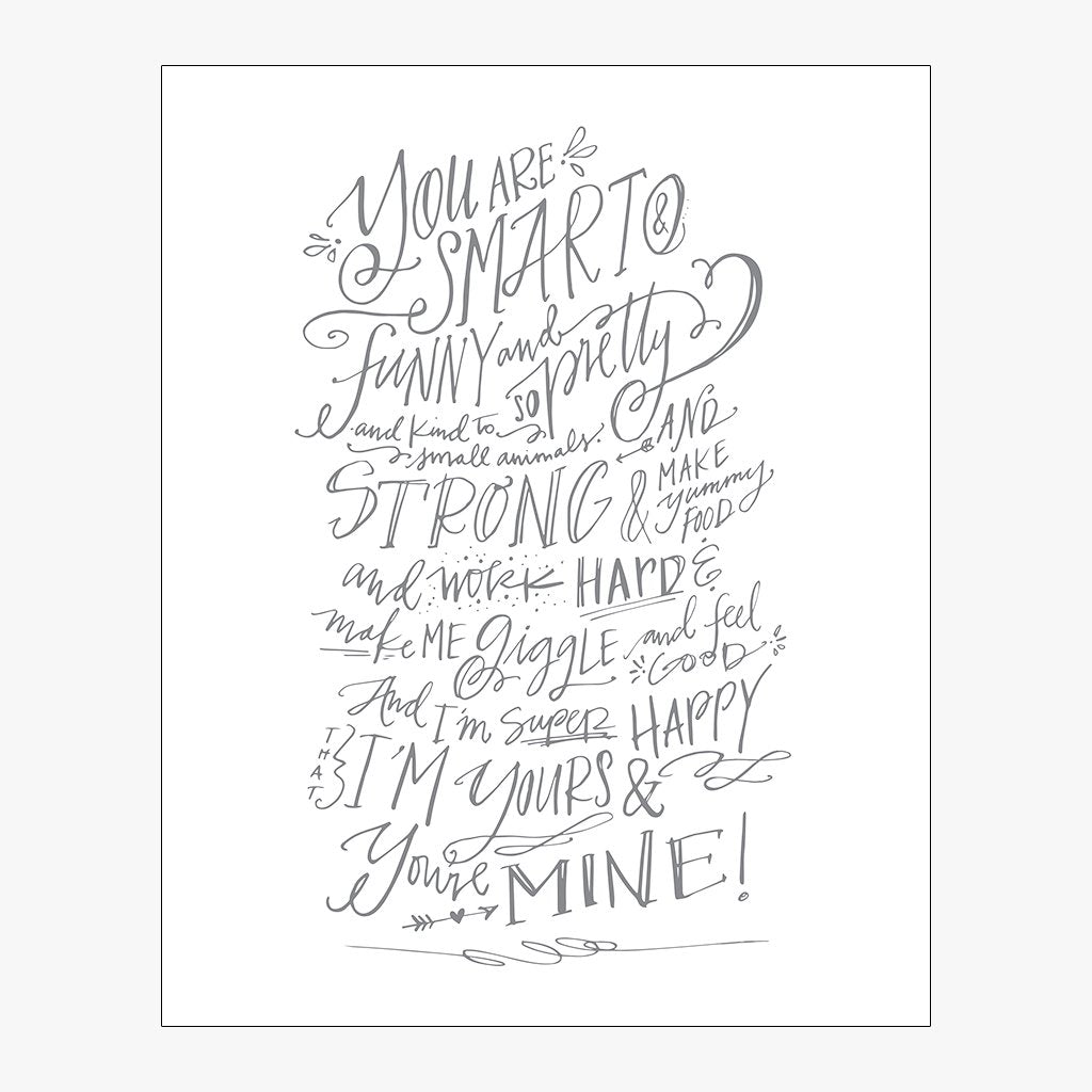 Note For Mom Download Design in Grey