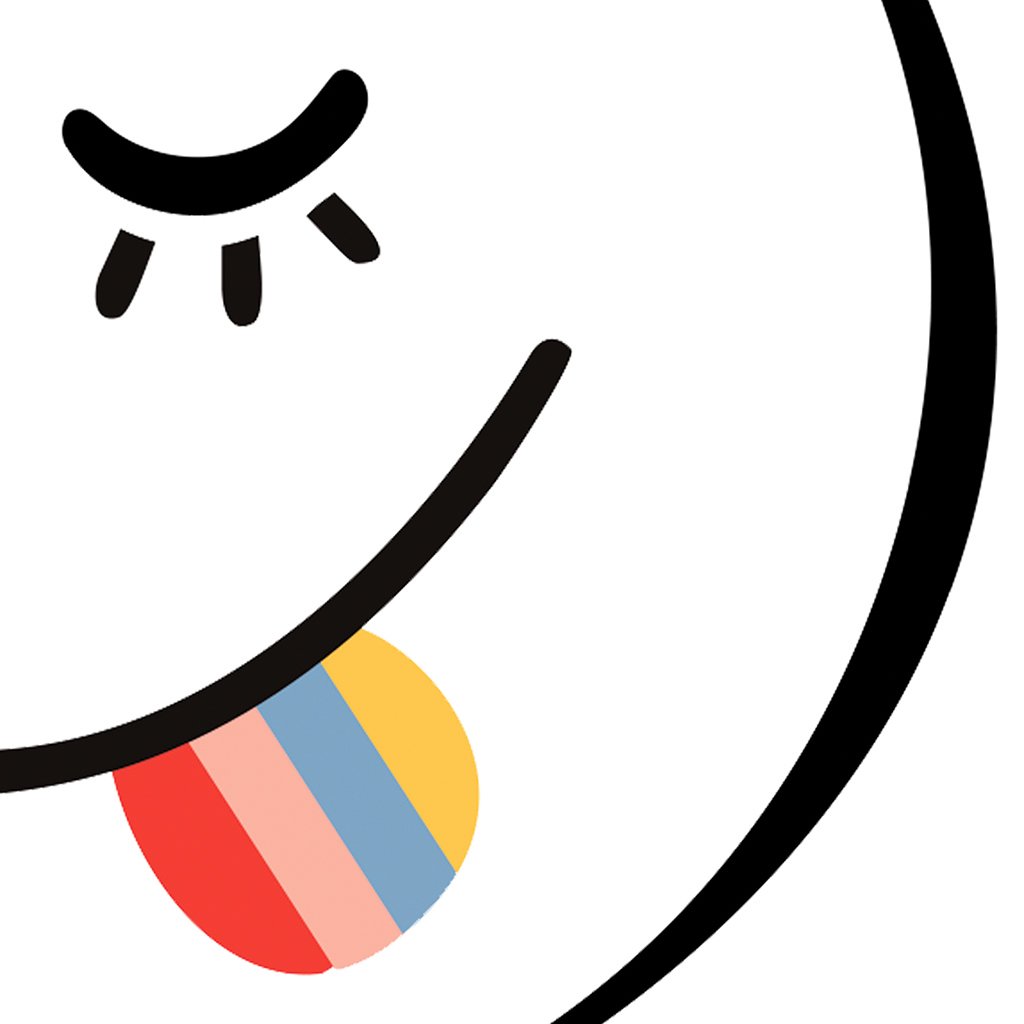 silly rainbow emoji