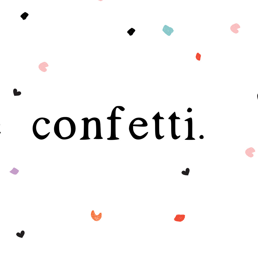Scatter Love Like Confetti Download Details in White