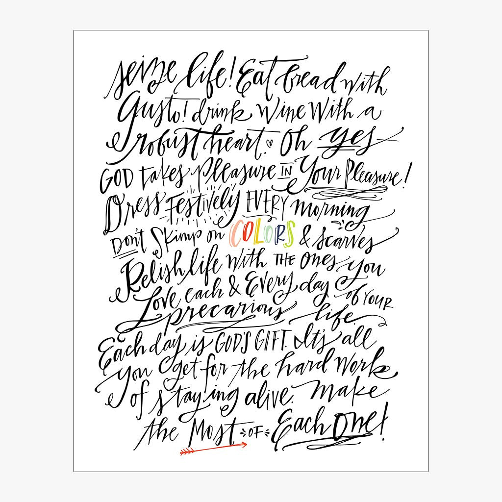 Seize Life! (Ecclesiastes 9:10)