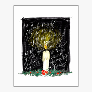 Silent Night Candle Download Design