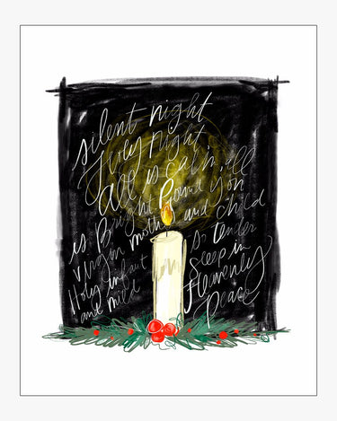 Silent Night Candle Download Design