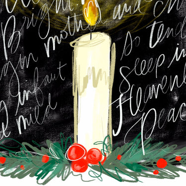 Silent Night Candle Download Design Details