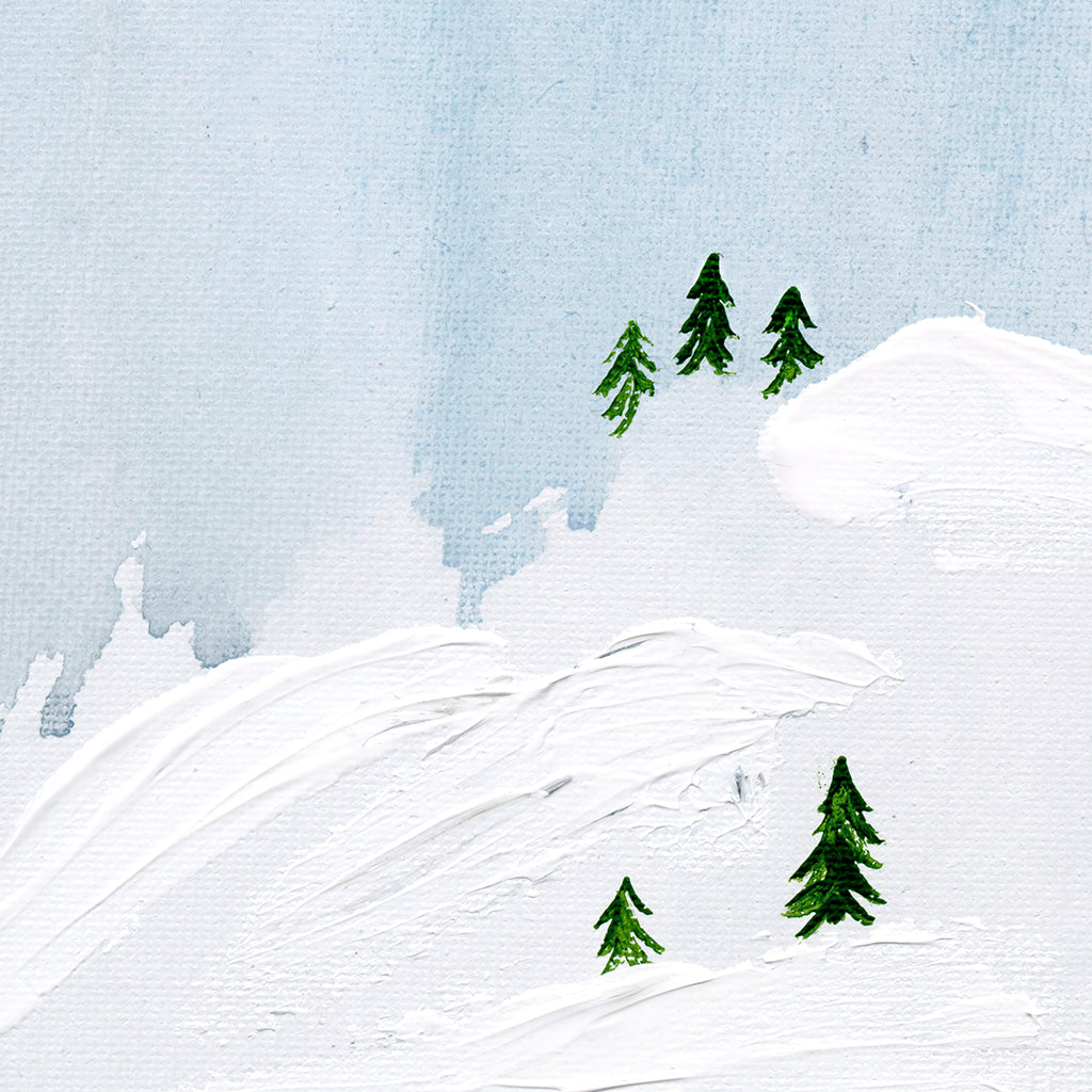 Snowy Pine Tree Scene | Frame TV Design Details