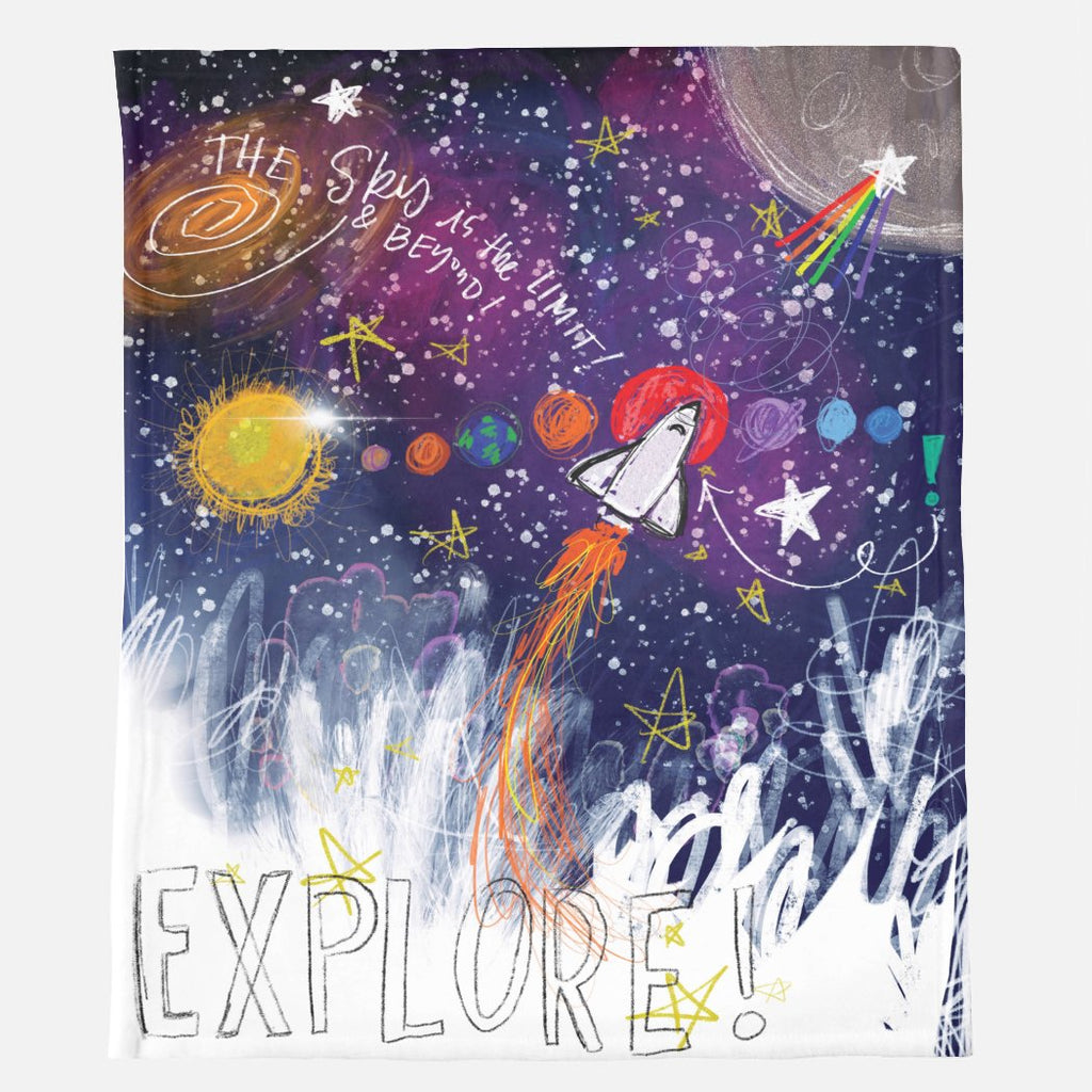space daydream blanket design, 50 x 60