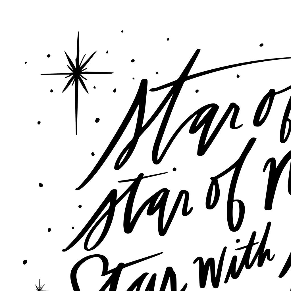 Star Of Wonder Image Details in White with Black text